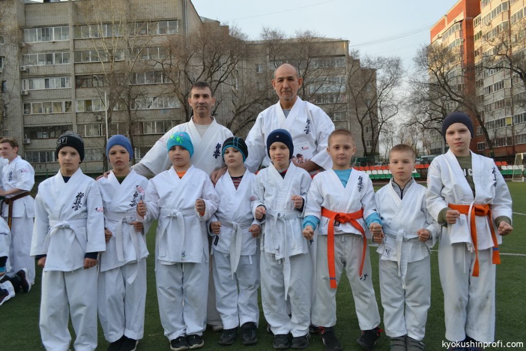 Памятная тренировка в честь создателя боевого искусства киокусинкай каратэ Масутацу Оямы